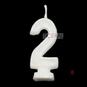 VELA HS2875-2 NUMERO 2 BLANCO C/GIBRE x 1